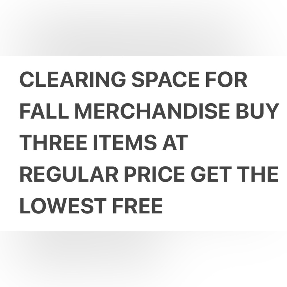 Buy three items